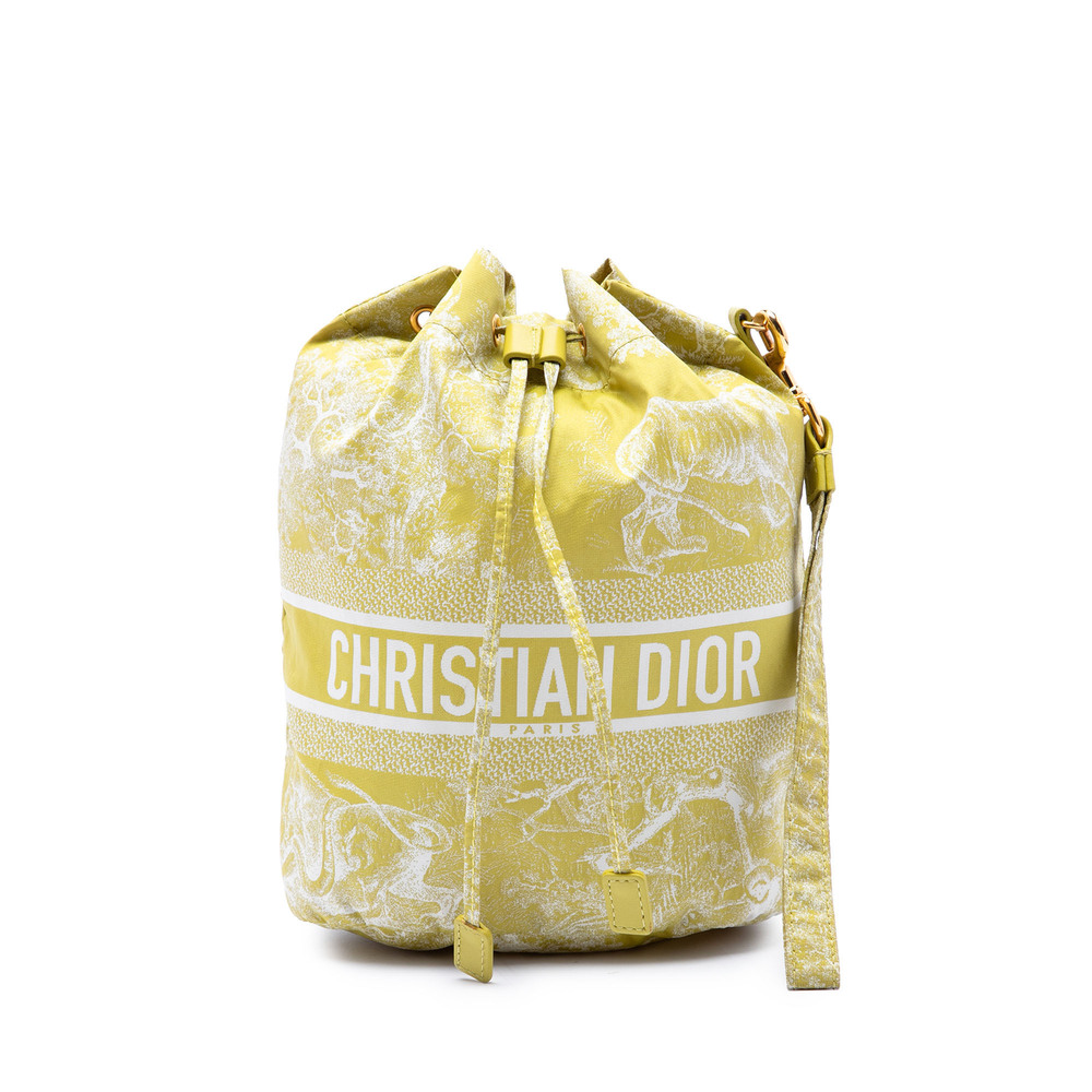 Pre-Loved Dior Technical Fabric Toile De Jouy DiorTravel Drawstring Pouch